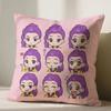 Kpop Demon Hunters Cushion Cover Sofa Anime 45X45cm Pillowcase Living Room