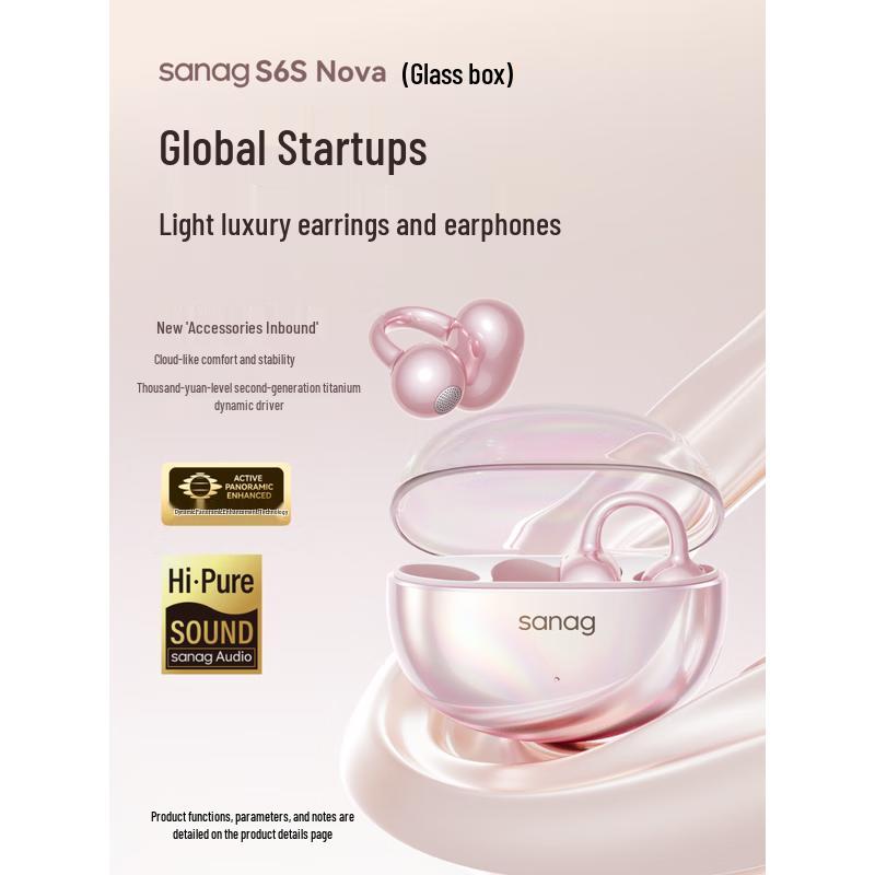SANAG S6S Nova Open-Ear Clip Bluetooth Sports Headphones