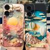 For Motorola Moto G35 G55 G85 Case Cute Painted Cover Matte Phone Case For Moto G85 G 35 G55 MotoG35 MotoG55 MotoG85 Soft Fundas