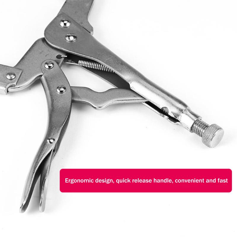 Steel C Clamp Vise Grip Locking Welding Pliers Wood Tenon Locator Tool Tools Herramientas De Mano Ferramentas Man