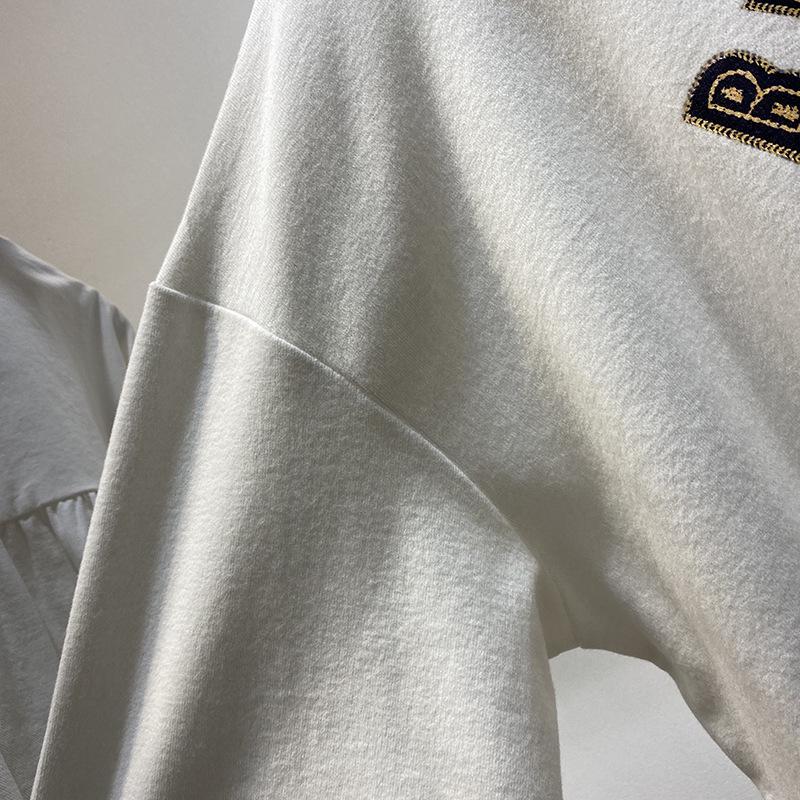 Camiseta Holgada de Algodón para Mujer con Estampado de Tres Ositos - Top de Moda Casual de Verano