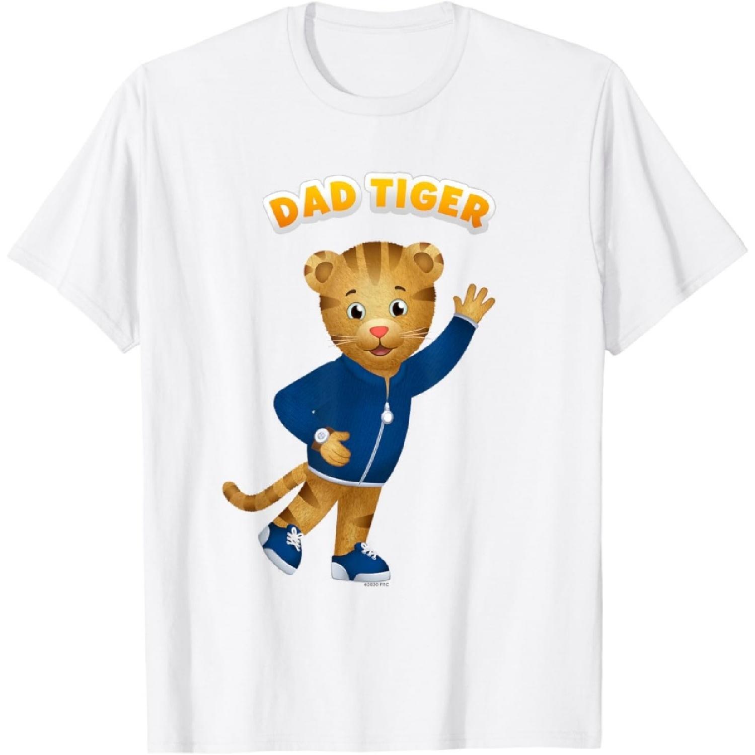 Daniel Tiger s Neighborhood_ Dad Tiger T-Shirt XXXXXL белый