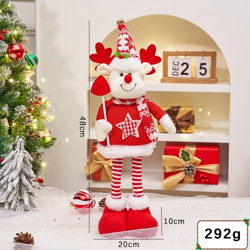 Christmas Ornament Xmas Gifts Telescopic Christmas Doll Merry Christmas Decorations For Home Year