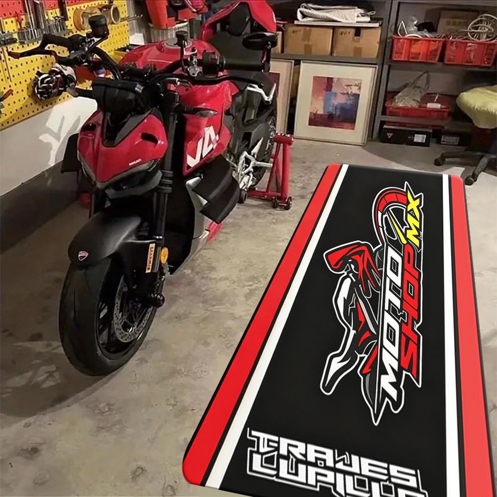 Motorcycle Race print Carpet for Living Room Decoration  Comfortable Resistant To Dirt Non-slip Rug Flannel Bedroom Floor Mat