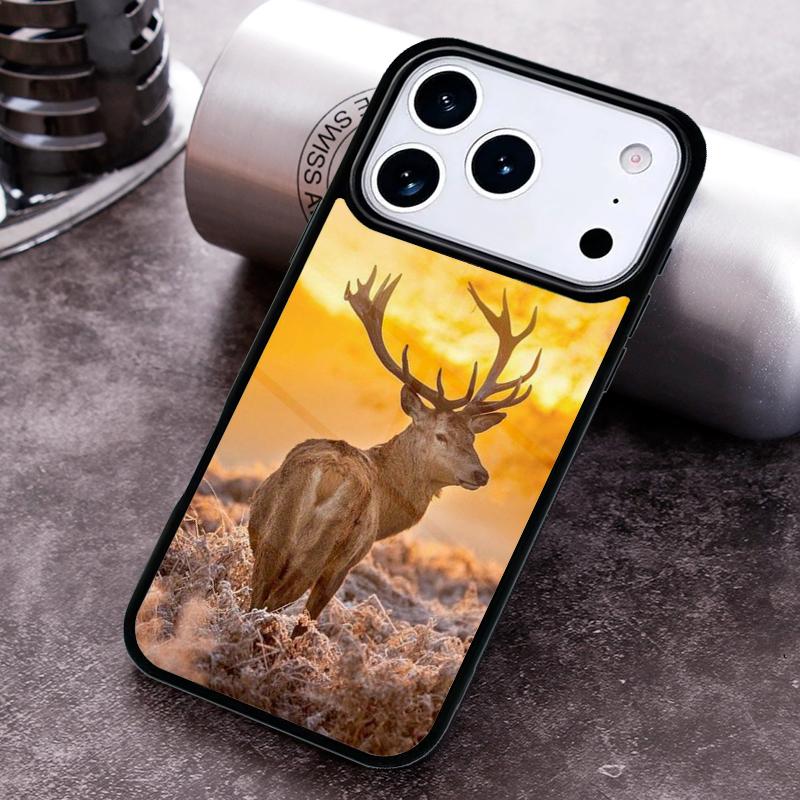 Stag Male Reindeer Nature Phone Case For iPhone 17,16e,15,14,13,12,11,Mini,Pro,MAX soft Silicone Cover