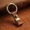Genuine Leather Car Key Holder Metal Keychain EDC Smart Wallet Belt Hanging Keys Ring Small Gifts Man Keys Organizer