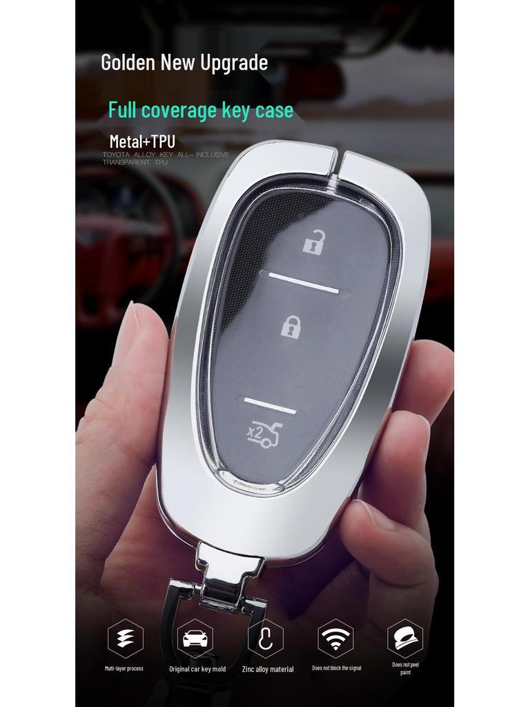 Chevrolet Cruze, Malibu XL, Trax, Sail, Onix, Equinox Car Key Cover
