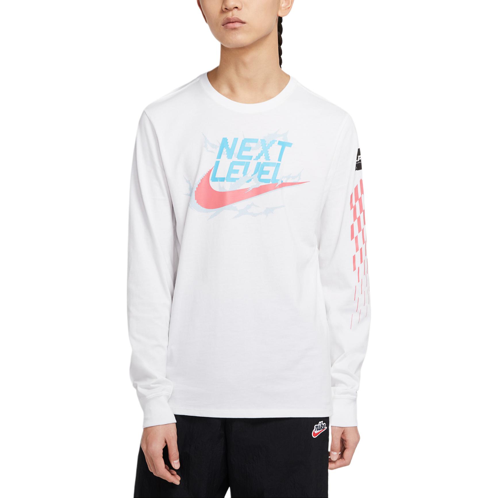 

Nike Lpl Letter Print Crew Neck Long Sleeve T-Shirt Men Tops White DA5004-100 XL