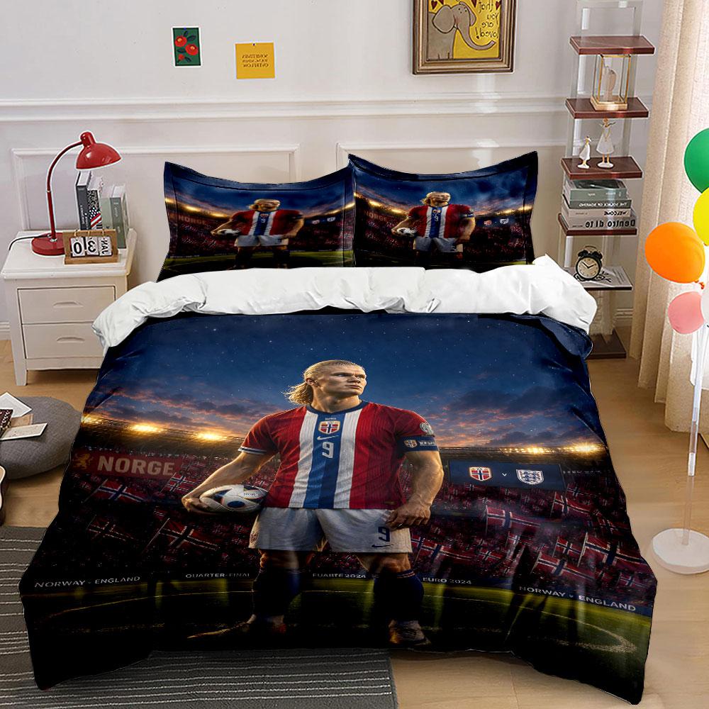 Erling with a ball patterned bedding set, duvet cover set, duvet cover and pillowcases (1*duvet cover, 2*pillowcases, filling not included)