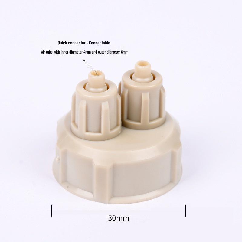 

Double-Head CO2 Reactor Cap with Seal Ring for DIY Experiments