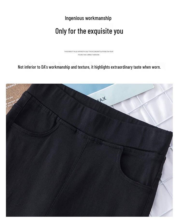 Winter Warm High-Waisted Flared Pants for Women, Plus Size, Straight Leg, Casual Suit for Spring and Autumn 2024