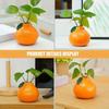 Orange Vase for Home Decor, Decorative Vase Fruit Shape Vase Tabletop Decorative Vase Table Centerpieces Decoration