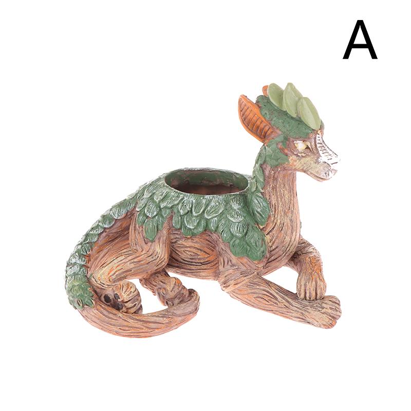 

Креативное кашпо для драконьего дерева, суккулентное кашпо, садовая статуэтка, цветочный горшок для дракона, украшения из смолы для любителей природы, друзей, семьи