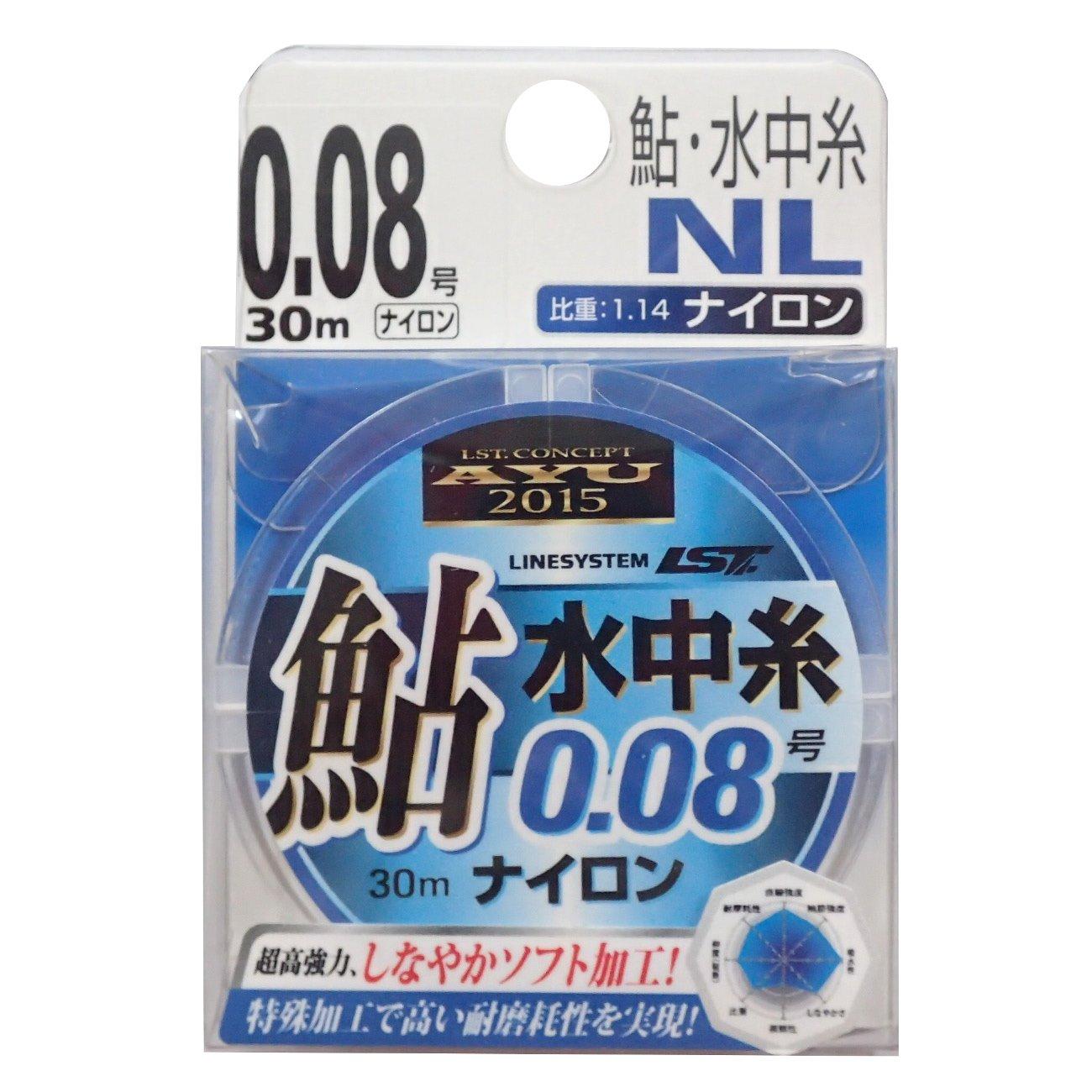 

LINE SYSTEM Нейлоновая леска для аю (Сладкий окунь) Подводная рыбалка, NL 30м, 0.08 №. Прозрачный, L2008D