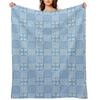 Welsh Tapestry Pattern, Carthen Cymraeg, Cymreig (light Blue) Throw Blanket Bed Christmas Decoration Heavy Blankets