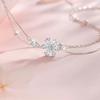 Cherry Blossom Double Bracelet Women's Light Luxury Niche Exquisite Fresh Sweet and Advanced New Gift for Girlfriend