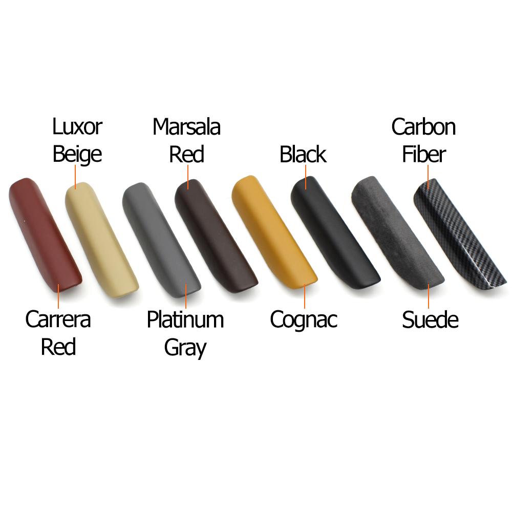 Car Interior Left Right Door Inner Pull Handle Leather Outer Cover Trim For Porsche Cayman Boxster 981 718 982 911 991 2012-2023