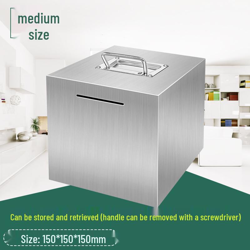 2026 Large Capacity Stainless Steel Piggy Bank for Adults - Secure Savings, Not for Kids