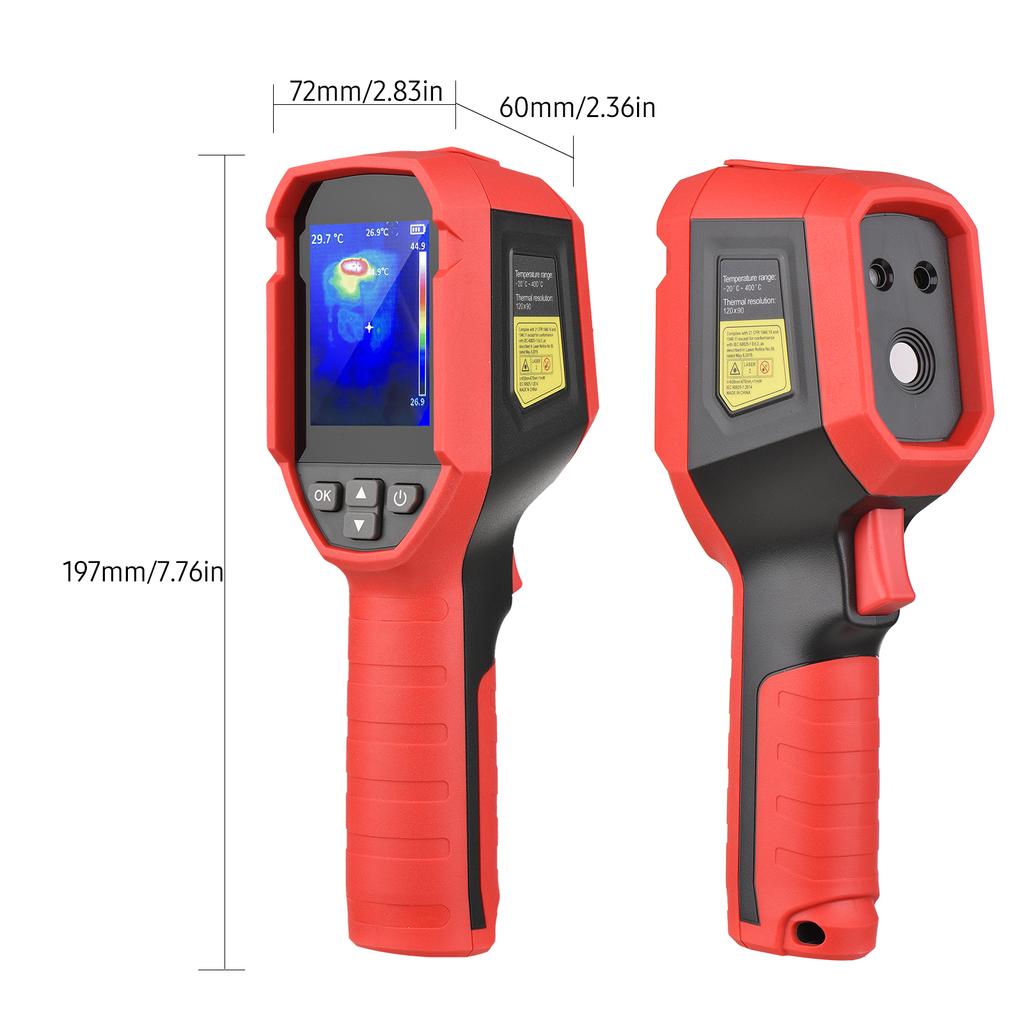 UNI-T UTi120S Professionell Infraröd Värmekamera 2,4-tums LCD Digitala Infraröda Bildenheter