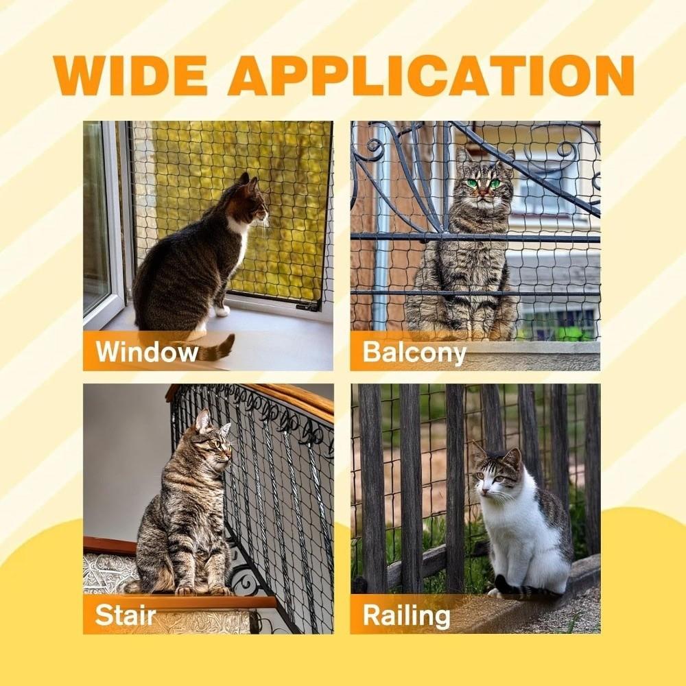 Plastic Pet Balcony Protective Net Bite Resistant Cat Safety Net Cat Window Sill Fence Patio