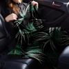 1pc Palm Leaves Pattern Blanket Lightweight Flannel Throw for Sofa Bed Travel Camping Livingroom Office Couch Chair
