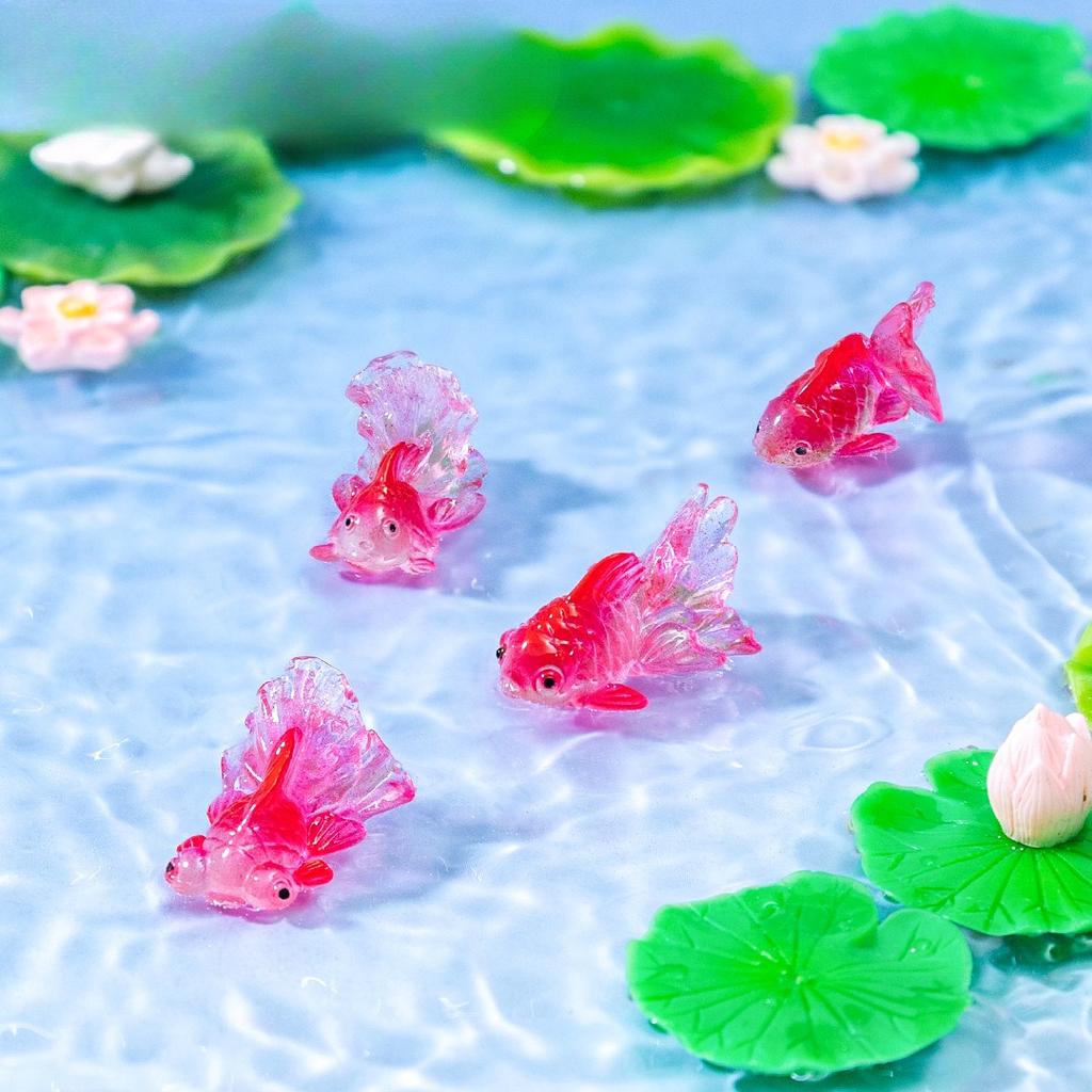 10-100PCS Mini Lucky fish Ornaments Landscape Decoration Miniature Figurines Creative DIY Home Decoration Accessories Gifts