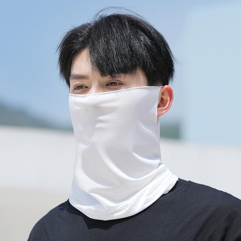 Unisex UV Protection Breathable Face Mask & Neck Gaiter with Ear Loops for Summer Cycling