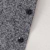 Men Knitted Cardigan Coat Single-breasted Long Sleeve Solid Color Slim Fit Elastic Thick Warm Stand Collar Badge Decor Casual Mid