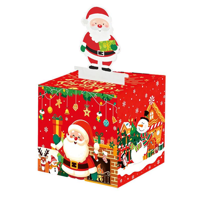 Christmas snowman draw money gift box creative surprise draw money box party gift box