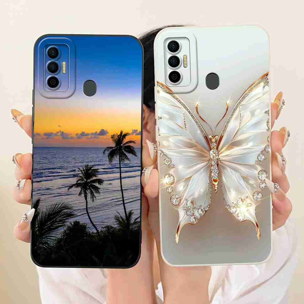 For Tecno Spark 7 Fashion Dragon Shockproof Protector Protective Phone Casing Spark7 7P 7Pro KF6 KF7j Soft Silicone Case Cover