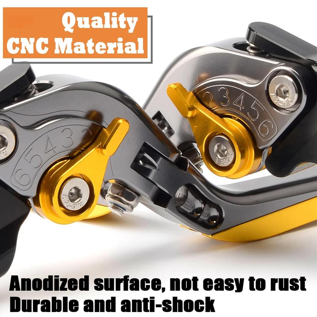 XIAXIA For NMAX 155 NMAX 125 2025 Adjustable Folding Scooter Brake Clutch Lever Handle nmax155 nmax125 2020-2025 Motorcycle Accessories (Titanium)