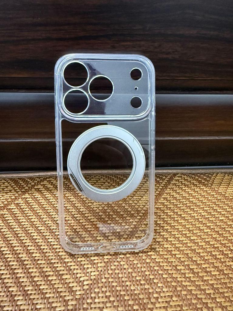 iPhone 17 Pro Case: 360° Rotating Magnetic, Transparent, Full Coverage, Anti-Drop Shell
