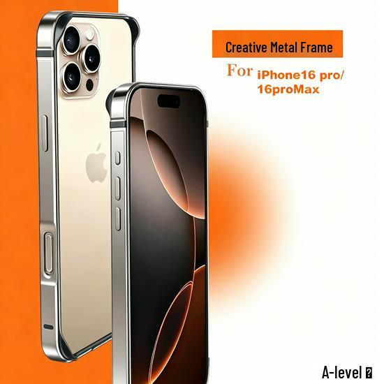 iPhone 16 Pro Max Metal Frame Anti-Drop TPU Aluminum Protective Case