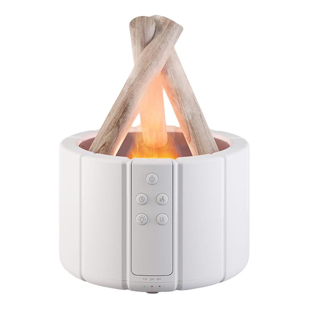 250ml Campfire Flame Fire Diffuser Auto Shut-Off Ultrasonic Aroma Diffuser Night Light Cool Mist Humidifier with Remote Control
