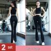 Conjunto de Fitness de Verano de Alta Gama para Mujer - Secado Rápido para Yoga y Pilates - Ropa Exterior de Manga Corta