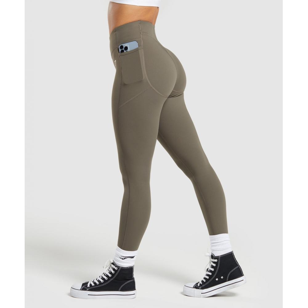

Леггинсы GYMSHARK с подъемными карманами, камуфляжно-коричневые B7A4N NBY9