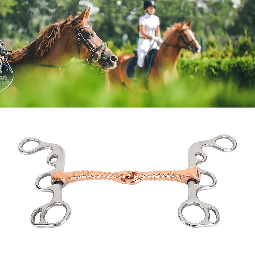 Stainless Steel Horse Snaffle Training Snaffle Bit Equestrian Equipment Supplies