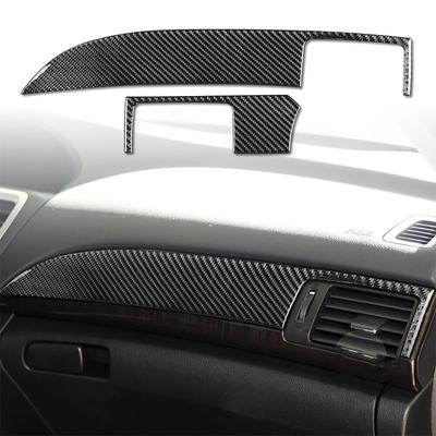 Honda Accord 2014-2017 için 2 adet Araba Merkezi Konsol Paneli Dekorasyon Kapak Trim Çıkartmalar Çıkartması Oto Aksesuarları Karbon Fiber