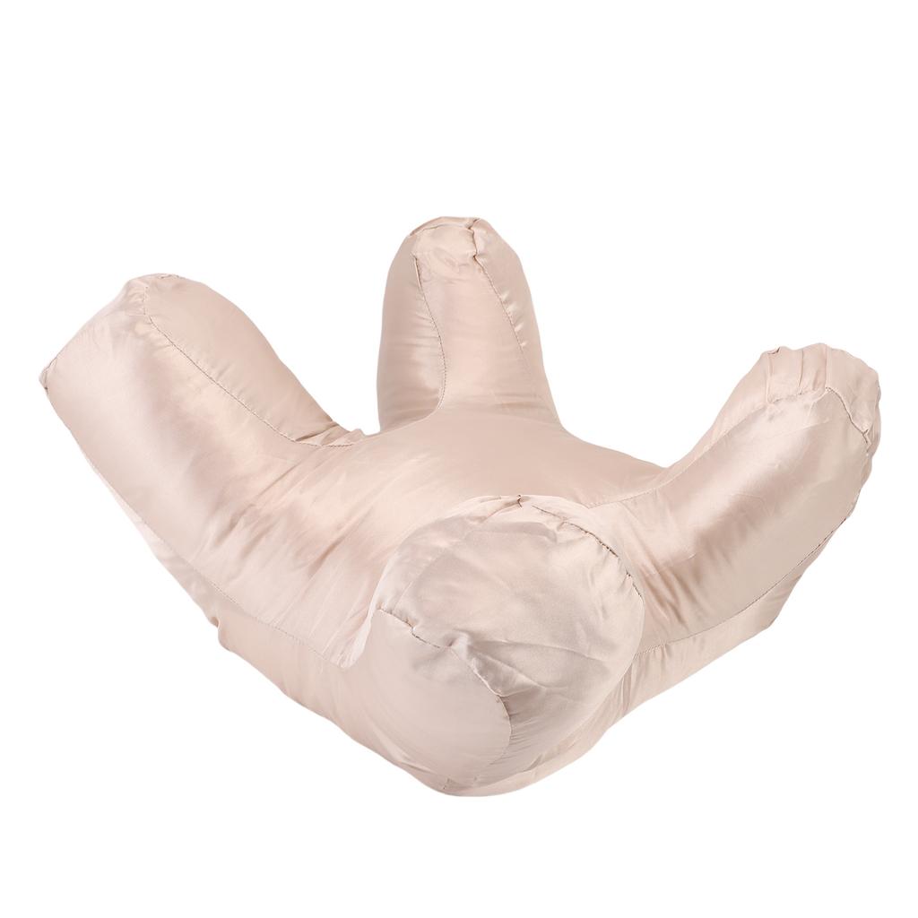 Comfortable Face Pillow Lightweight Soft Supportive Face Down Pillow for Back Side Stomach Sleeping Cotton Gold