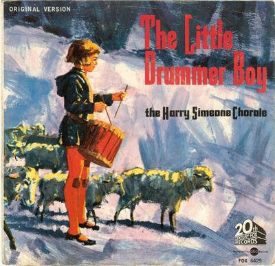 7inch Record HARRY SIMEONE CHORALE - Little Drummer Boy / O'Holy Night 6429 20th Century Fo 1966 Canada Pop Used