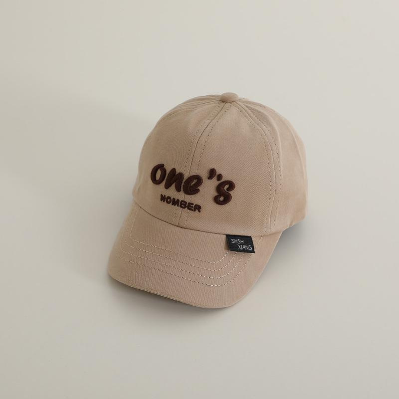 Children's Baseball Cap, New Autumn Model with Letter Embroidery, Baby Hat, Spring Sunshade, Trendy Cap for Boys and Girls