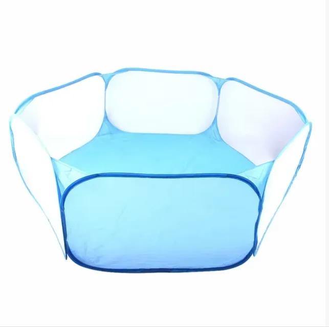 Pet Foldable Fence Multicolor Hexagonal Fence Net Polyester Cloth Pet Fence Tent Toy Puppy Rabbit Guinea Pig Small Animals
