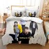 Hip Hop Weezer Band Bettwäsche Set Cartoon Anime Dreiteiliges Set Erwachsener Kind Schlafzimmer Dreiteilige Anzüge 3D Kawaii Sommerdecke