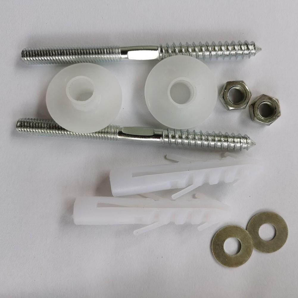 Weißes Becken Schraube Becken Langlebig Eisen Silber Wandmontiert