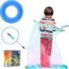 Kid In A Bubble Toy Giant Bubble Wand, Big Bubbles Maker Toy for Kids and Adults, Bubbles Hoop with Inflatable Dipping Pool Tray, Fun Outdoor Toys