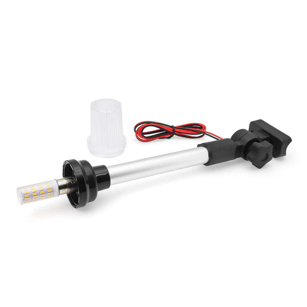 12V ~ 24V 360 ° Rotate LED Boat Navigation Light Adjustable Marine Pure White Sailing Light Lights Yacht Stern Light Anchor Lamp