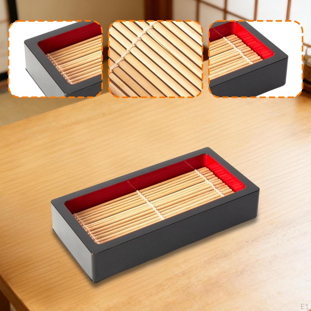 Cold Soba Noodle Plate Bamboo Serving Tray Easy to Clean Food Grade Japanese Platter Dish for Party
