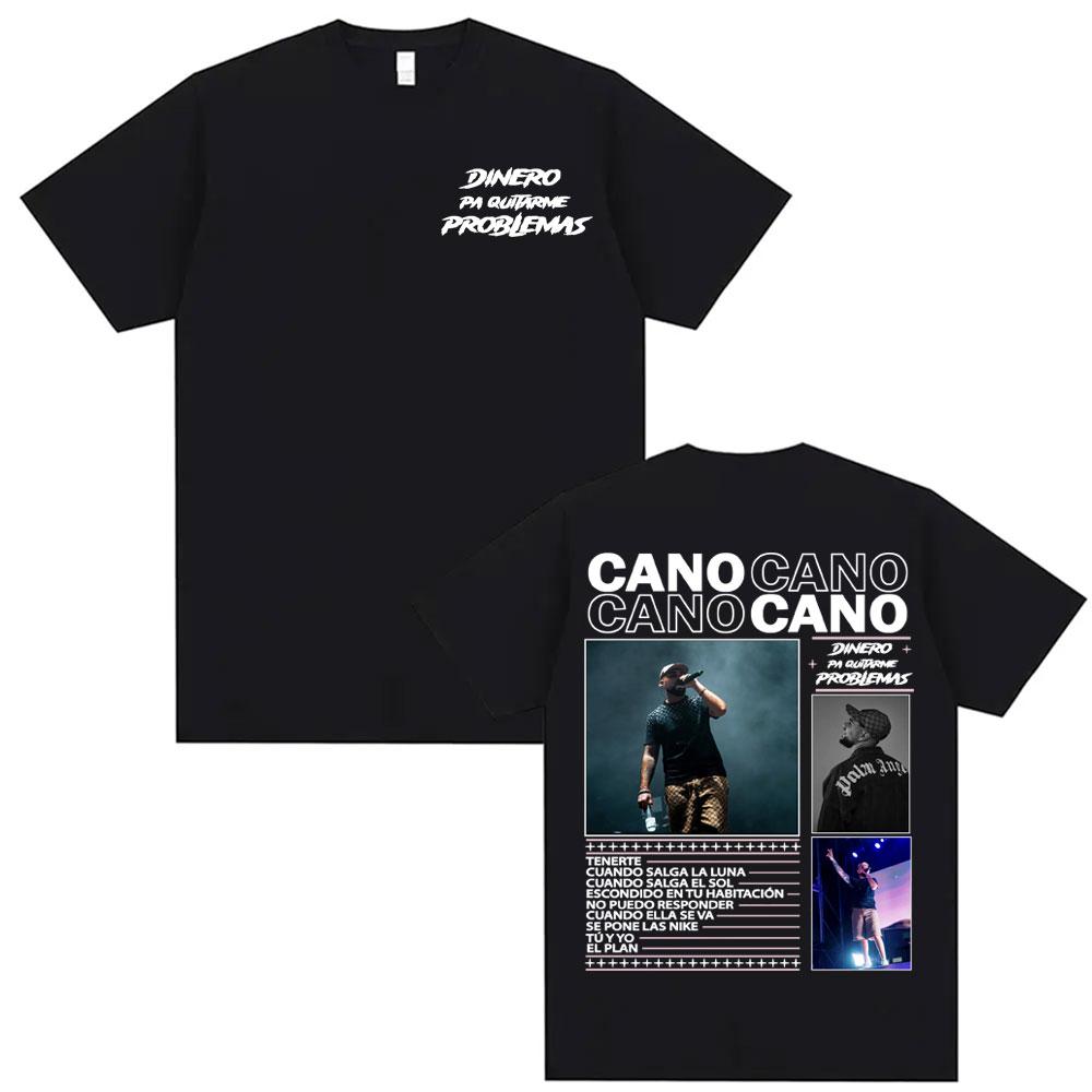Rapper Cano Triana Tour Album 2025 Printed Tshirts for Unisex Unisex Harajuku Hip Hop Street Tshirt Casual Cotton Oversized T Shirt