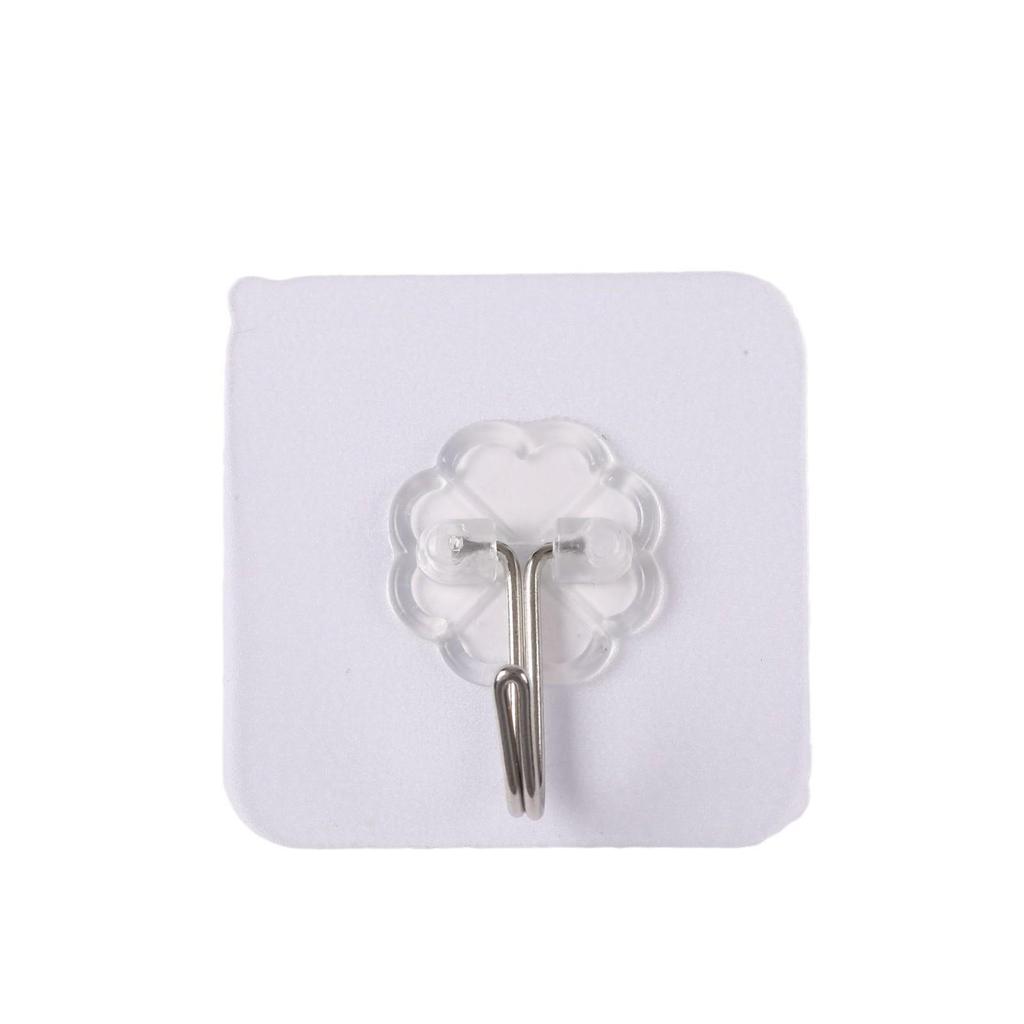 Transparent Strong Adhesive Hooks - No-Punch, No-Trace, Load-Bearing Hooks for Kitchen and Bathroom