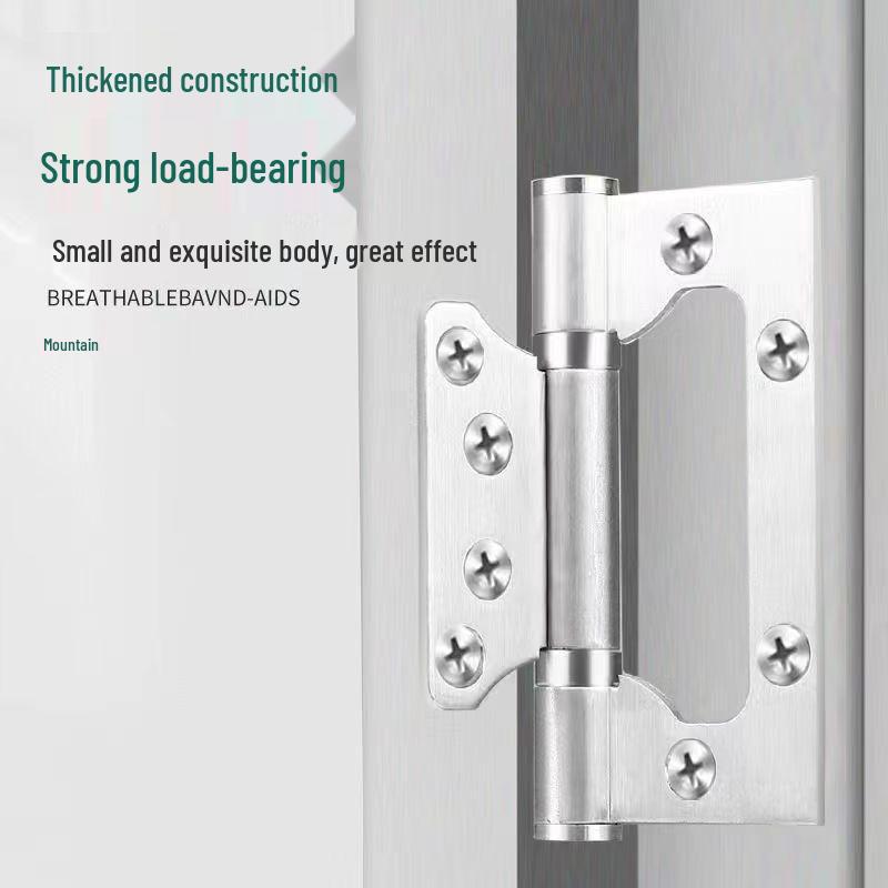 4/5 Zoll Einsteckloses leises Klappscharnier, Verdickter 304 Edelstahl für Holztüren